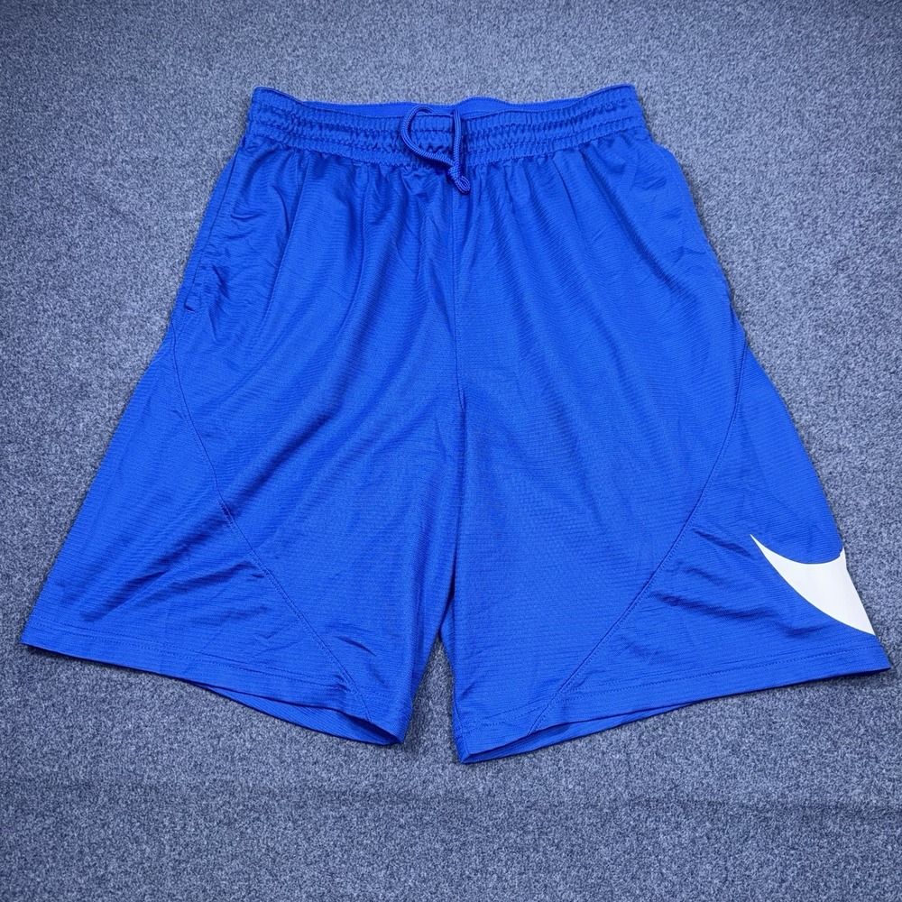 Nike Dry HBR Basketball Shorts Mens XLT Blue Dri Fit Big Swoosh 910704-480 Baggy - Picture 2 of 9